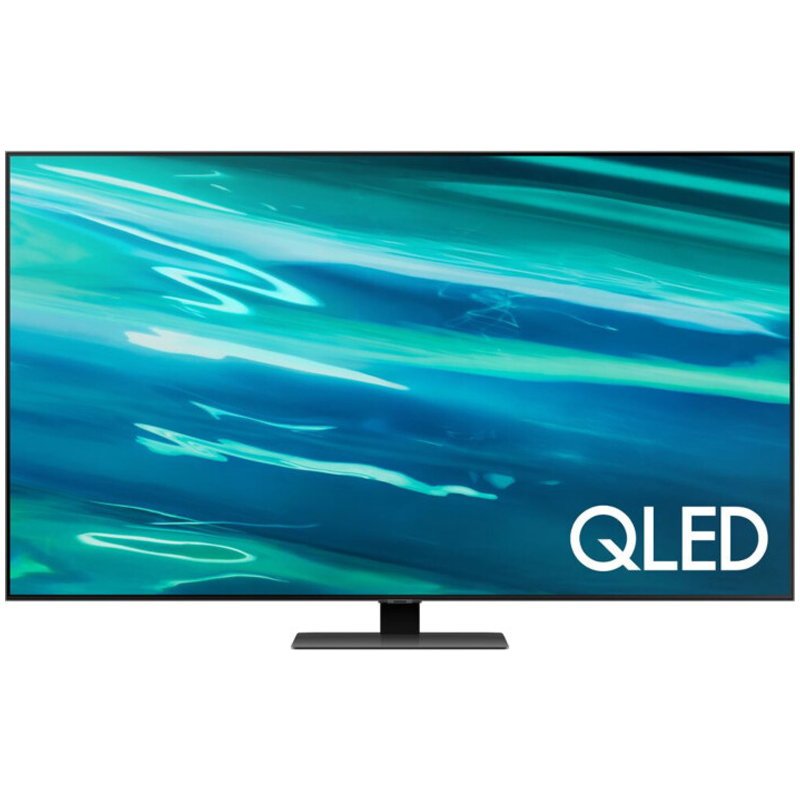 Телевізор Samsung 65″ QLED 4K 100Hz Smart Tizen Gray QE65Q80AAUXUA